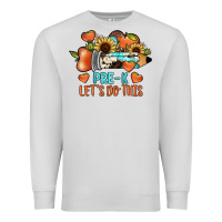 Dove Grey pre k let's do this Premium Sweatshirt - JahusDesignShop