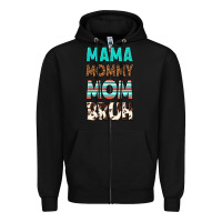 Black mama mommy mom bruh Zipper Hoodie - texasbilliewilder