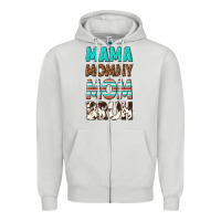 Dove Grey mama mommy mom bruh Zipper Hoodie - texasbilliewilder