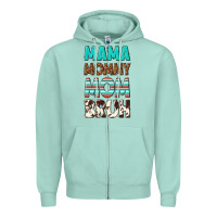 Seafoam mama mommy mom bruh Zipper Hoodie - texasbilliewilder