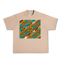 Burro leopard cowhide  leather sunflowers Urban Heavy Tee - Artiststas