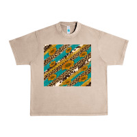 French Oak leopard cowhide  leather sunflowers Urban Heavy Tee - Artiststas