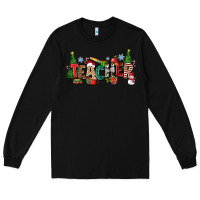 Black Christmas teacher Long Sleeve Tee - Zillion Design Studio