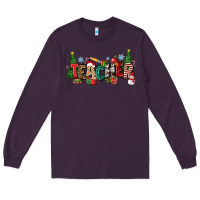 Plum Christmas teacher Long Sleeve Tee - Zillion Design Studio