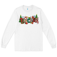 White Christmas teacher Long Sleeve Tee - Zillion Design Studio