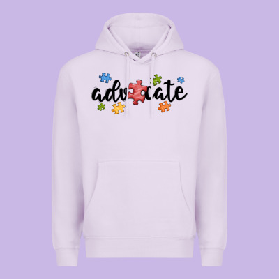 Advocate Autism Premium Hoodie Designed By Maliassmallbusiness