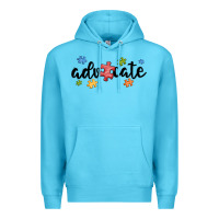 Ocean Blue advocate autism Premium Hoodie - MaliasSmallBusiness