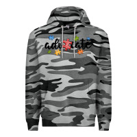 Slate Camo advocate autism Premium Hoodie - MaliasSmallBusiness
