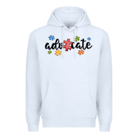 White advocate autism Premium Hoodie - MaliasSmallBusiness