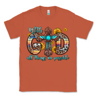 Copper with god all things are possible cross Classic Tee - Zillion Design Studio