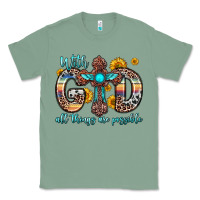 Sage with god all things are possible cross Classic Tee - Zillion Design Studio