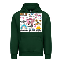 Forest Green positive affirmations Urban Hoodie - MaliasSmallBusiness