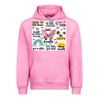Fuchsia Pink positive affirmations Urban Hoodie - MaliasSmallBusiness
