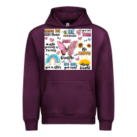 Mauve Wine positive affirmations Urban Hoodie - MaliasSmallBusiness