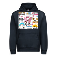 Navy positive affirmations Urban Hoodie - MaliasSmallBusiness