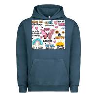 Pigment Midnight Navy positive affirmations Urban Hoodie - MaliasSmallBusiness