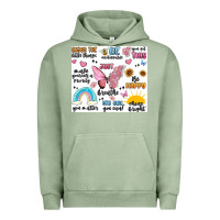 Pigment Oil Green positive affirmations Urban Hoodie - MaliasSmallBusiness