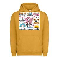 Pigment Peanut Butter positive affirmations Urban Hoodie - MaliasSmallBusiness