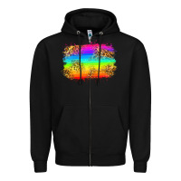 Black pride flag Zipper Hoodie - Zillion Design Studio