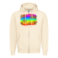 Sandshell pride flag Zipper Hoodie - Zillion Design Studio