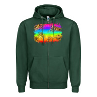 Sports Green pride flag Zipper Hoodie - Zillion Design Studio