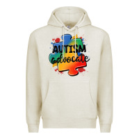 Oatmeal Heather autism advocate Premium Hoodie - MaliasSmallBusiness