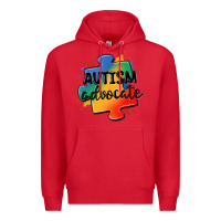 Red autism advocate Premium Hoodie - MaliasSmallBusiness