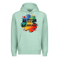 Seafoam autism advocate Premium Hoodie - MaliasSmallBusiness