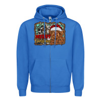 True Royal merry Christmas highland cow Zipper Hoodie - RanaPortraitStore