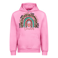 Fuchsia Pink teacher rainbow Urban Hoodie - MaliasSmallBusiness