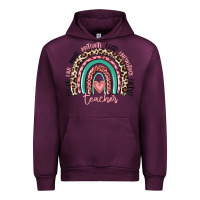 Mauve Wine teacher rainbow Urban Hoodie - MaliasSmallBusiness