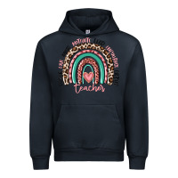 Navy teacher rainbow Urban Hoodie - MaliasSmallBusiness