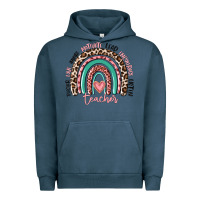 Pigment Midnight Navy teacher rainbow Urban Hoodie - MaliasSmallBusiness