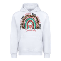 White teacher rainbow Urban Hoodie - MaliasSmallBusiness