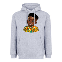 Heather Grey black boy Heavyweight Hoodie - HRA Design Shop