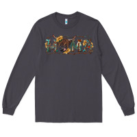 Smoke Mama with highland cow Long Sleeve Tee - RanaPortraitStore