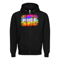 Black pride flag Zipper Hoodie - Zillion Design Studio