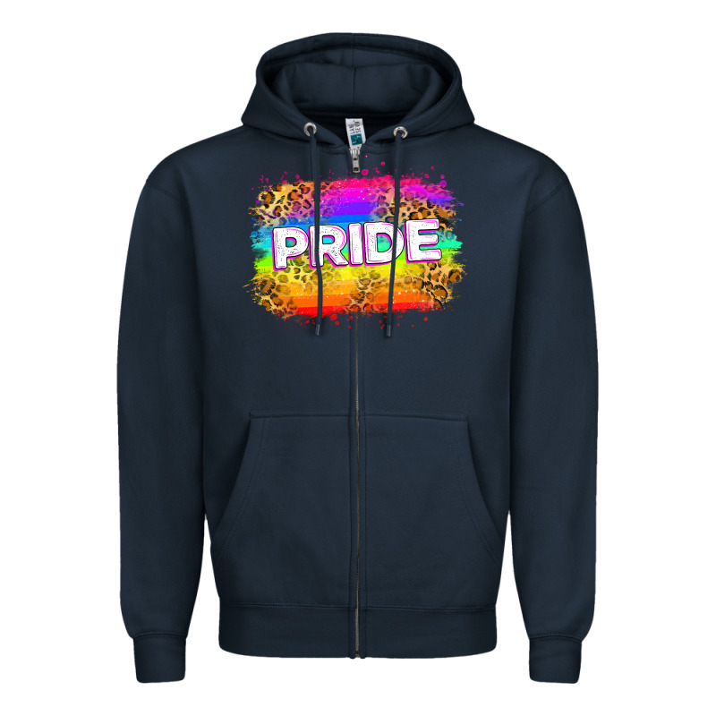 Pride Flag Zipper Hoodie by Zillion Design Studio | Teevron