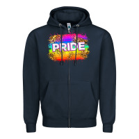 Navy pride flag Zipper Hoodie - Zillion Design Studio