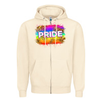 Sandshell pride flag Zipper Hoodie - Zillion Design Studio