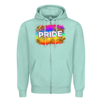Seafoam pride flag Zipper Hoodie - Zillion Design Studio