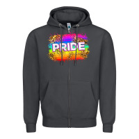 Smoke pride flag Zipper Hoodie - Zillion Design Studio
