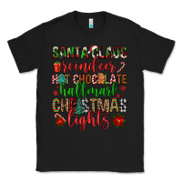 Black santa claus reindeer hallmark hot chocolate christ Classic Tee - FaDigitalArtStudio