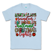 Dusty Blue santa claus reindeer hallmark hot chocolate christ Classic Tee - FaDigitalArtStudio
