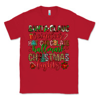 Red santa claus reindeer hallmark hot chocolate christ Classic Tee - FaDigitalArtStudio