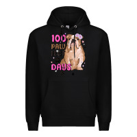 Black 100 days of school Premium Hoodie - MaliasSmallBusiness