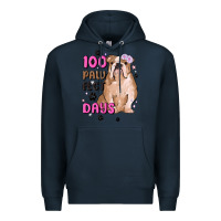Navy 100 days of school Premium Hoodie - MaliasSmallBusiness