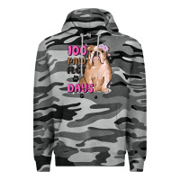 Slate Camo 100 days of school Premium Hoodie - MaliasSmallBusiness