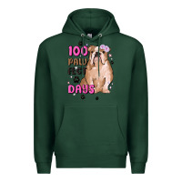 Sports Green 100 days of school Premium Hoodie - MaliasSmallBusiness