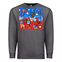 Charcoal Heather american popsicle and stars Premium Sweatshirt - AdoDesignShop